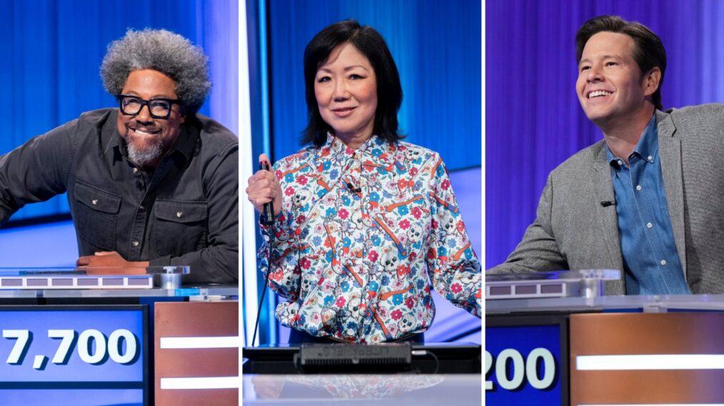 'Celebrity Jeopardy!' contestants W. Kaman Bell, Margaret Cho, and Ike Barinholtz