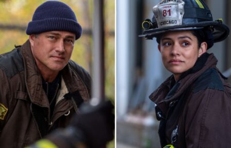 Taylor Kinney as Kelly Severide and Miranda Rae Mayo as Stella Kidd — 'Chicago Fire' Season 14 Episode 10 