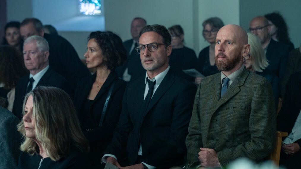 Indira Varma as Fiona, Andrew Lincoln as John and Ewen Bremner as Tommy — 'Coldwater' Season 1 Episode 3