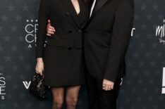 Amy Landecker and Bradley Whitford attend the 31st Annual Critics Choice Awards at Barker Hangar on January 04, 2026 in Santa Monica, California.