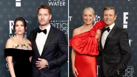 Justin Hartley, Sofia Pernas, Katherine LaNasa and Grant Show at the 2026 Critics Choice Awards