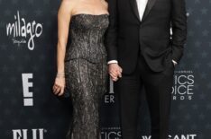 Sara Wells and Noah Wyle attend the 31st Annual Critics Choice Awards at Barker Hangar on January 04, 2026 in Santa Monica, California.