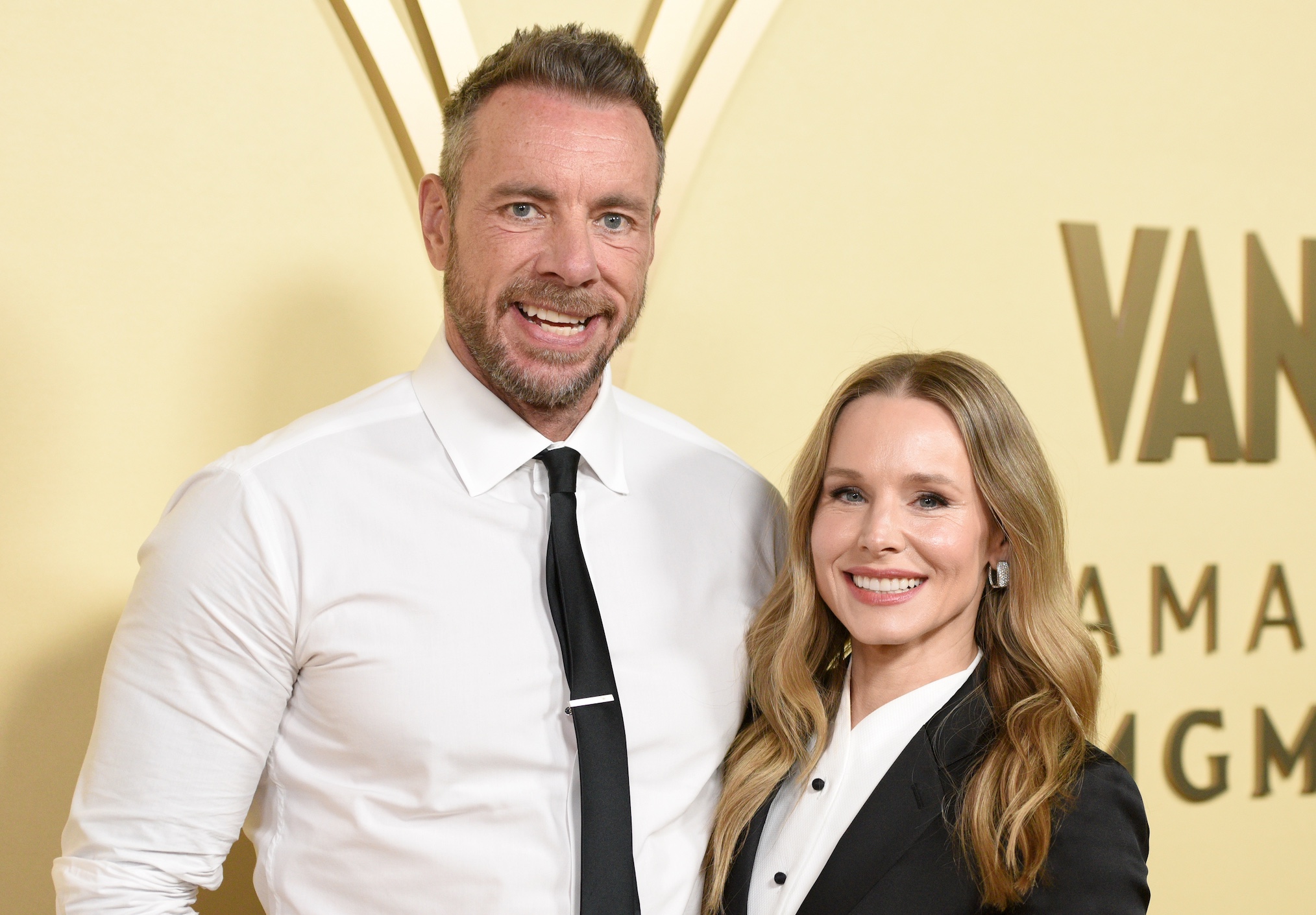 Dax Shepard and Kristen Bell attend Vanity Fair and Amazon MGM Studios Celebrate Awards Season 2026 at Bar Marmont on January 10, 2026 in Los Angeles, California.