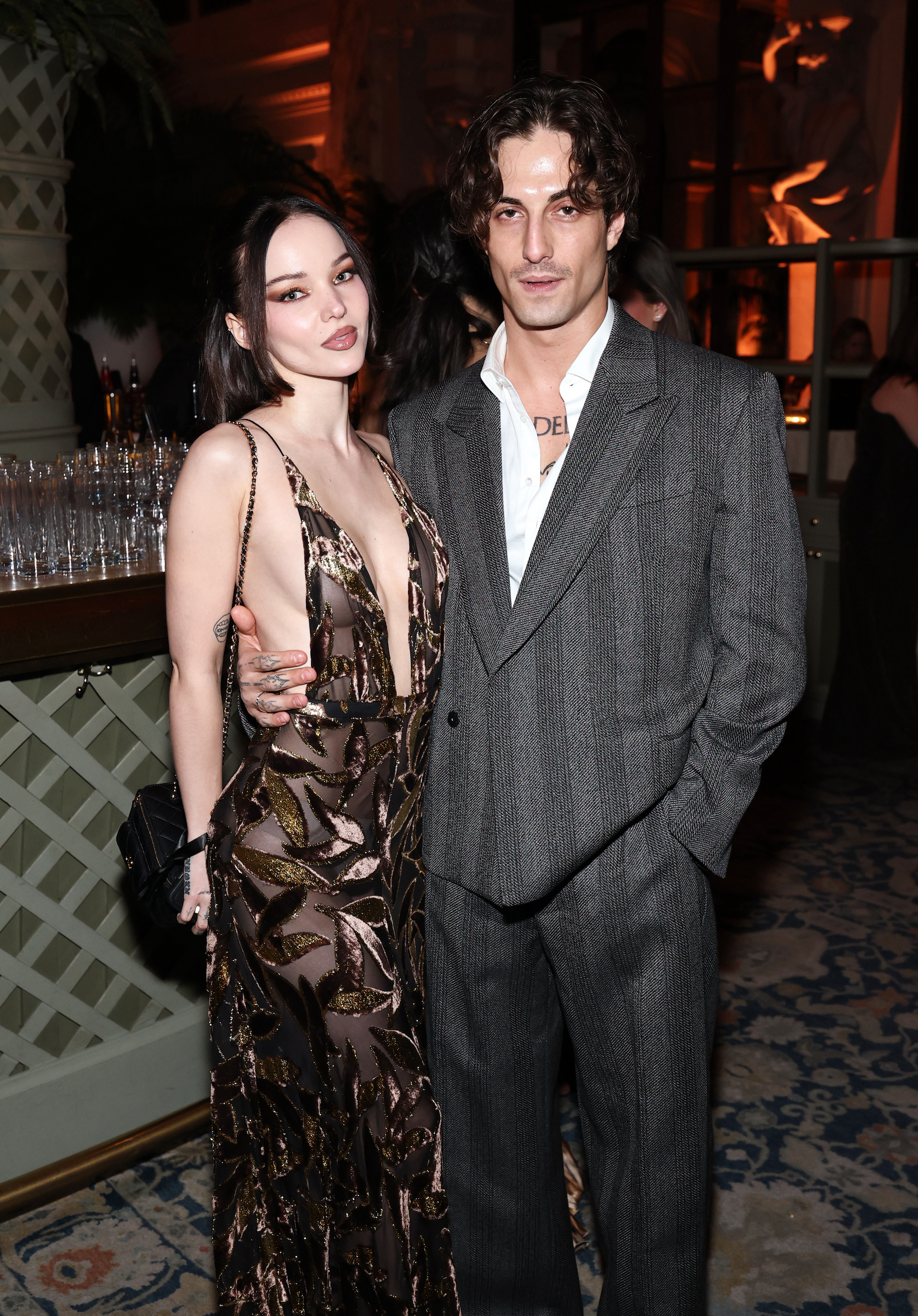 Dove Cameron and Damiano David attend Glamour Women of the Year at The Plaza on November 04, 2025 in New York City.