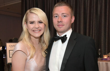 Elizabeth Smart (L) and Matthew Gilmour attend the 43rd Annual Gracie Awards at the Beverly Wilshire Four Seasons Hotel