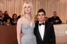 Elle Fanning and Gus Wenner attend the 83rd Annual Golden Globe Awards at The Beverly Hilton on January 11, 2026 in Beverly Hills, California.