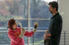 Carrie Preston and Hamish Linklater in 'Elsbeth' Season 3 Episode 11