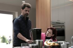 Carrie Preston and Hamish Linklater in 'Elsbeth' Season 3 Episode 11