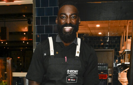 Chef Eric Adjepong poses during the Food Network New York City Wine & Food Festival Dinner