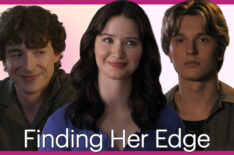 Madelyn Keys, Cale Ambrozic, and Olly Atkins as Adriana, Brayden, and Freddie in Finding Her Edge