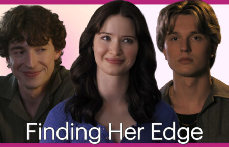 Madelyn Keys, Cale Ambrozic, and Olly Atkins as Adriana, Brayden, and Freddie in Finding Her Edge