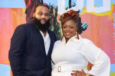 Bryon Smith and Kardea Brown attend the 2025 Girls Write Now Awards at DVF Studio on October 09, 2025 in New York City