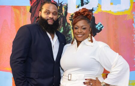 Bryon Smith and Kardea Brown attend the 2025 Girls Write Now Awards at DVF Studio on October 09, 2025 in New York City