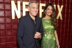 George Clooney and Amal Clooney attend Netflix's Golden Globe afterparty