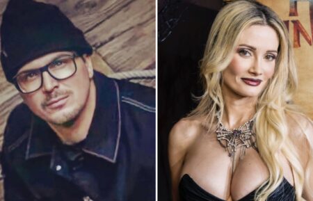 Holly Madison attends the Universal Horror Unleashed red carpet celebration at Universal Horror Unleashed, Zak Bagans