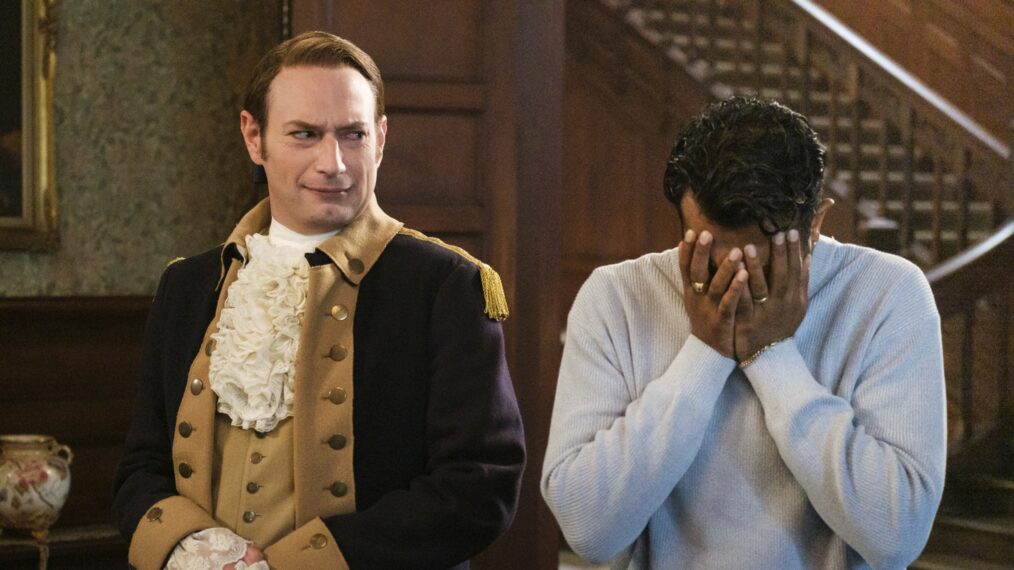 Brandon Scott Jones and Utkarsh Ambudkar in 'Ghosts' Season 5