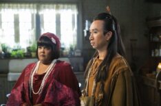 Danielle Pinnock and Roman Zaragoza in 'Ghosts' Season 5