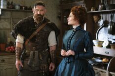 Devan Chandler Long and Rebecca Wisocky in 'Ghosts' Season 5