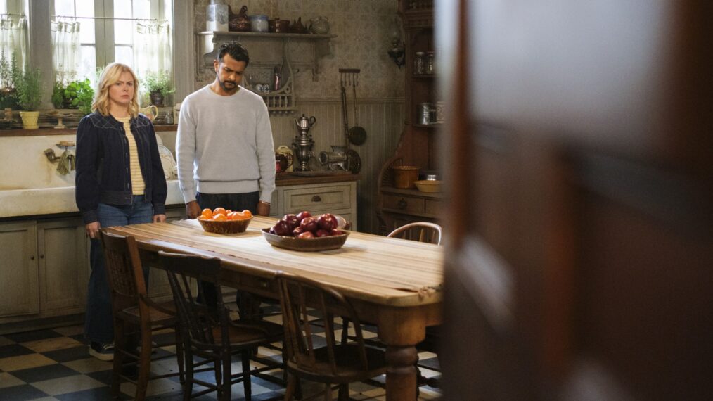 Rose McIver and Utkarsh Ambudkar in 'Ghosts' Season 5