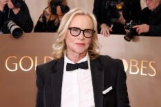 Amy Madigan on the Golden Globes 2026 Red Carpet