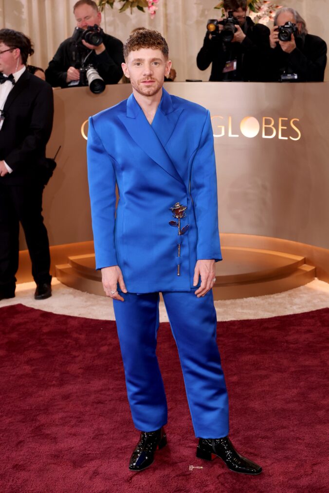 Chris Perfetti on the Golden Globes 2026 Red Carpet