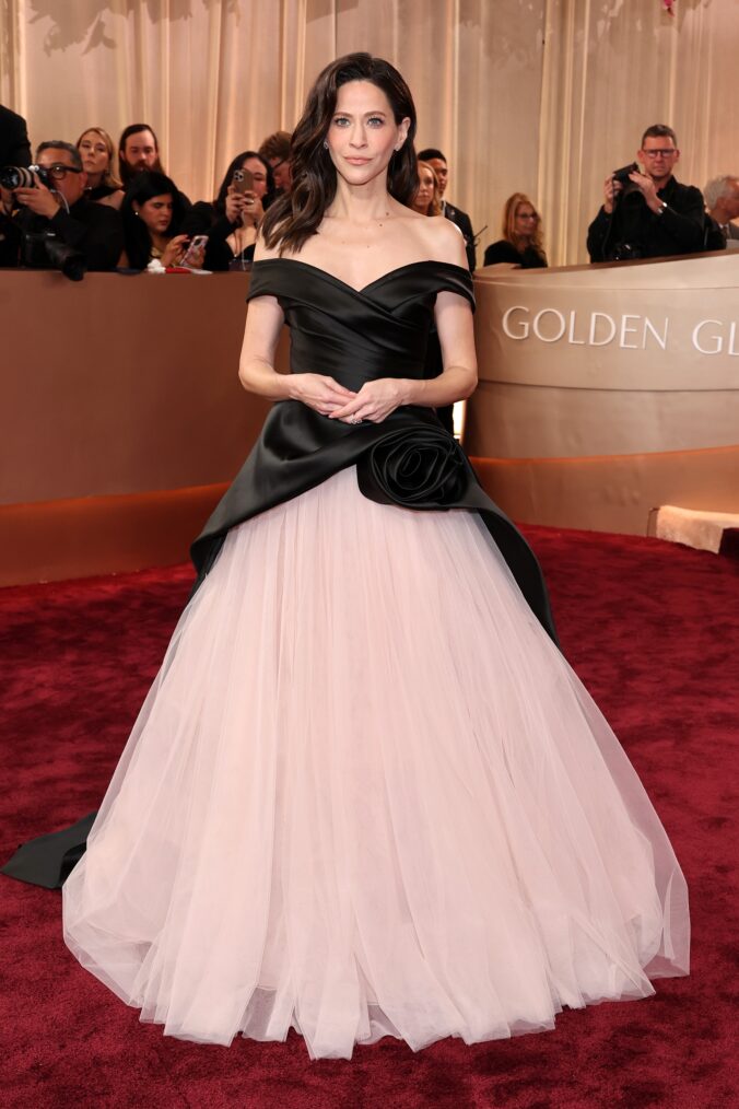 Jackie Tohn on the Golden Globes 2026 red carpet