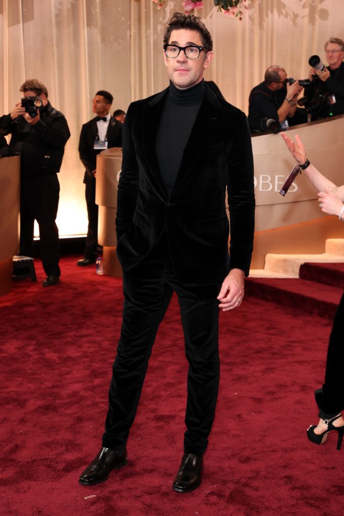 John Krasinski on the Golden Globes 2026 Red Carpet