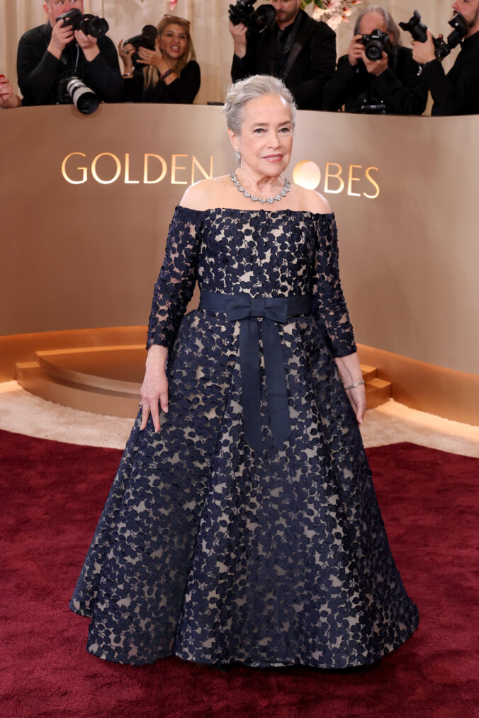Kathy Bates on the Golden Globes 2026 Red Carpet
