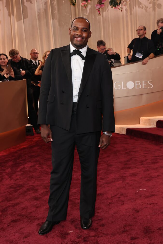 Lionel Boyce on the Golden Globes 2026 Red Carpet