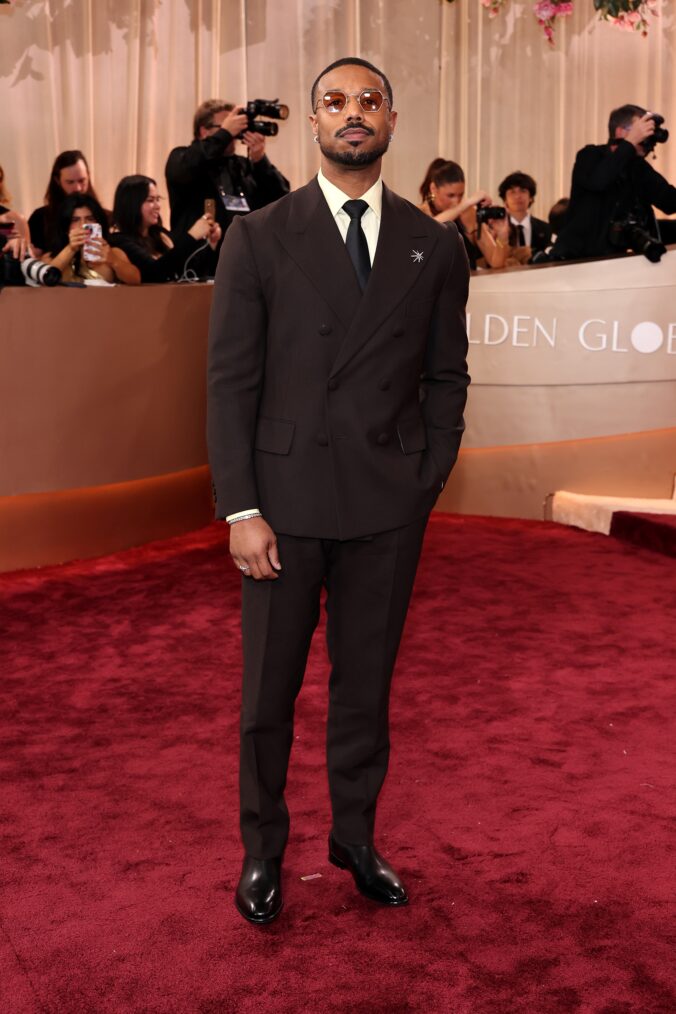 Michael B. Jordan on the Golden Globes 2026 Red Carpet