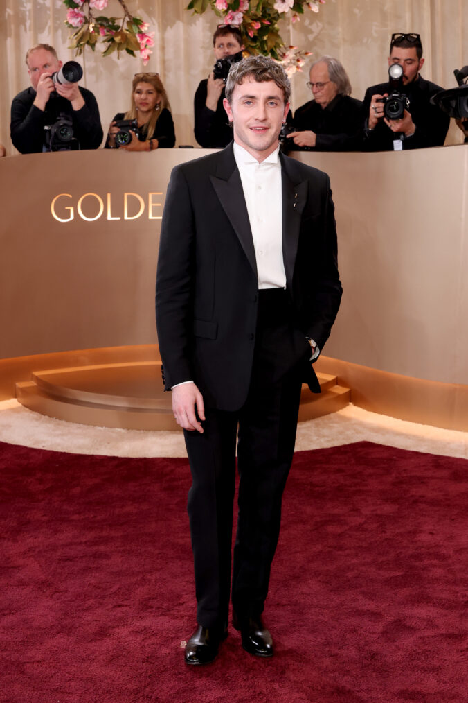Paul Mescal on the Golden Globes 2026 Red Carpet