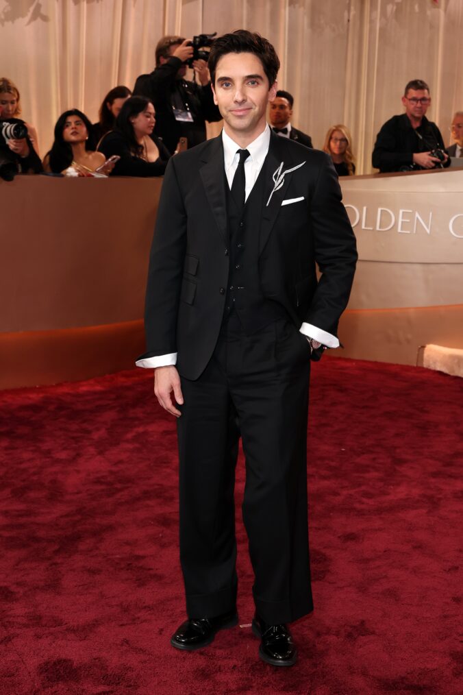 Paul W. Downs on the Golden Globes 2026 red carpet