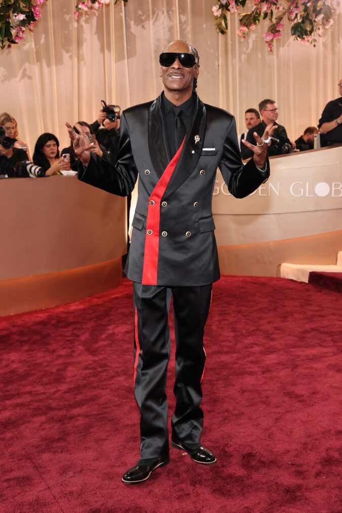 Snoop Dogg on the Golden Globes 2026 Red Carpet