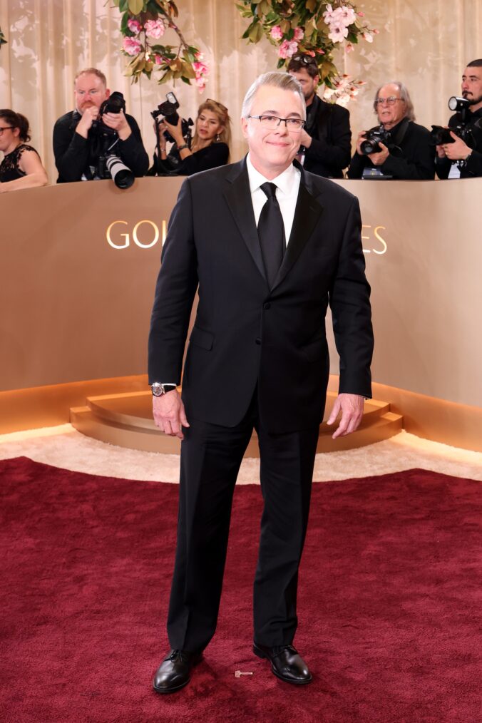 Vince Gilligan on the Golden Globes 2026 red carpet