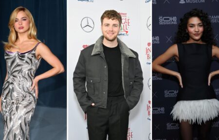 (from left) singers Addison Rae, Alex Warren, and Olivia Dean