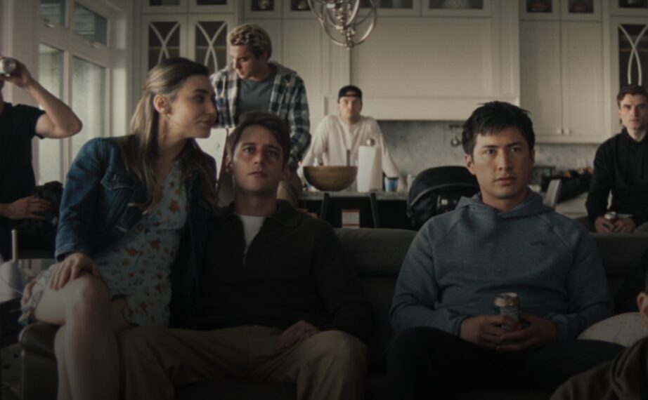 Hayden and Jackie in Heated Rivalry Season 1