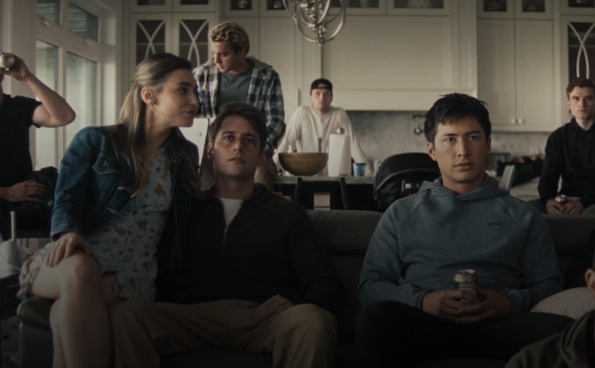 Hayden and Jackie in Heated Rivalry Season 1
