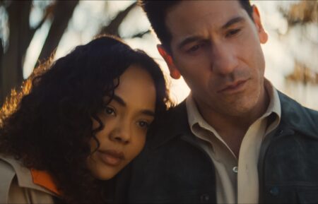 Tessa Thompson as Anna and Jon Bernthal as Detective Jack Harper — 'His & Hers' Episode 6
