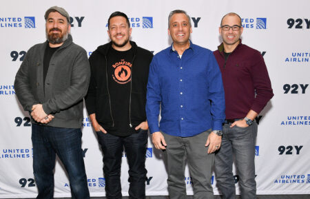 Brian “Q” Quinn, Sal Vulcano, Joe Gatto, and James “Murr” Murray attend 