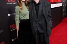 Natalia Dyer and Charlie Heaton attend Stranger Things: The First Shadow - Broadway Opening Night at Marquis Theatre on April 22, 2025 in New York City.