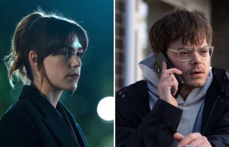 Kiernan Shipka and Charlie Heaton in 'Industry' Season 4