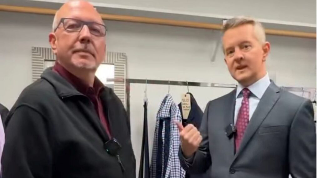 'Jeopardy!' costumer Steven Zimbelman and host Ken Jennings