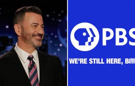 Jimmy Kimmel and PBS logo