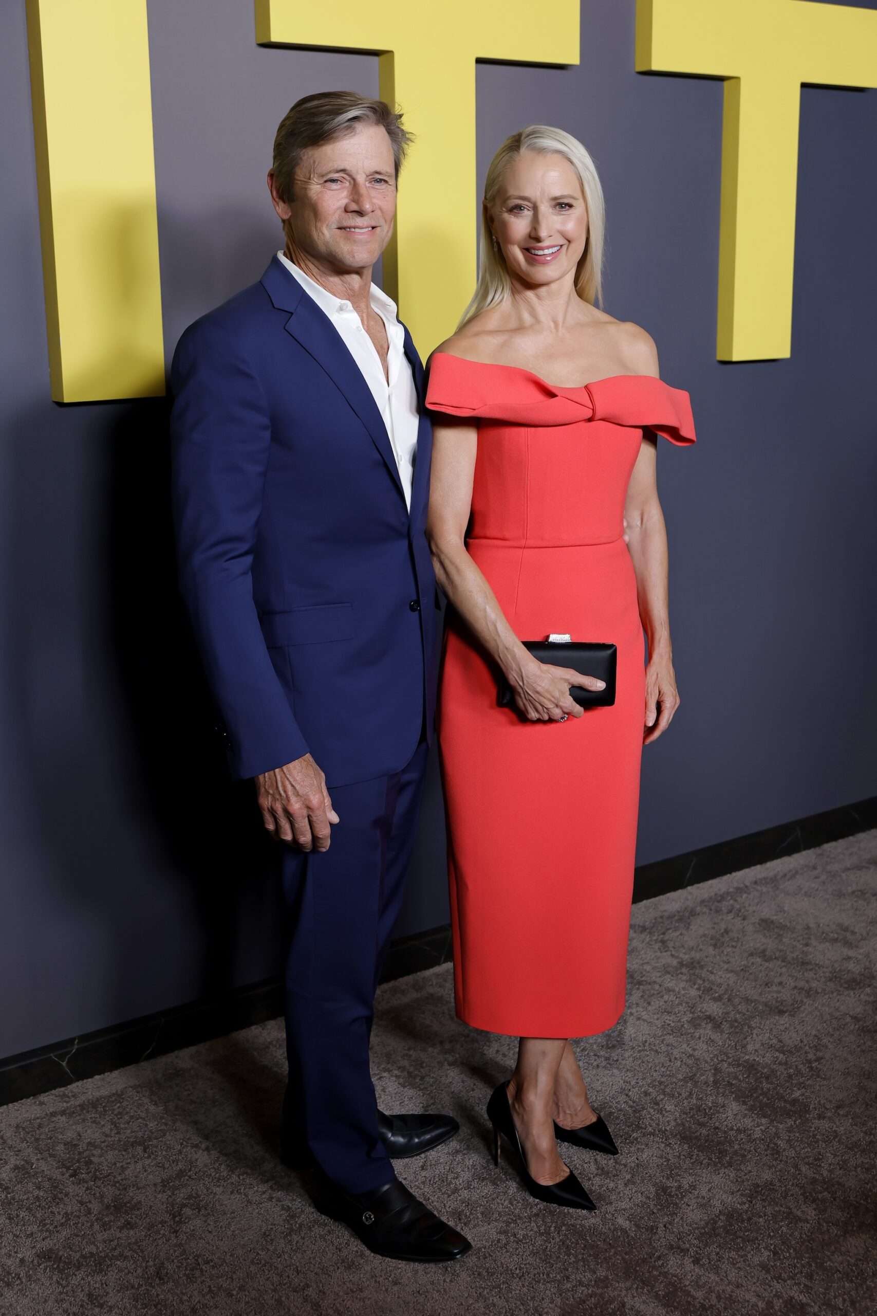 Grant Show and Katherine LaNasa attend the Los Angeles Premiere of HBO Max's 