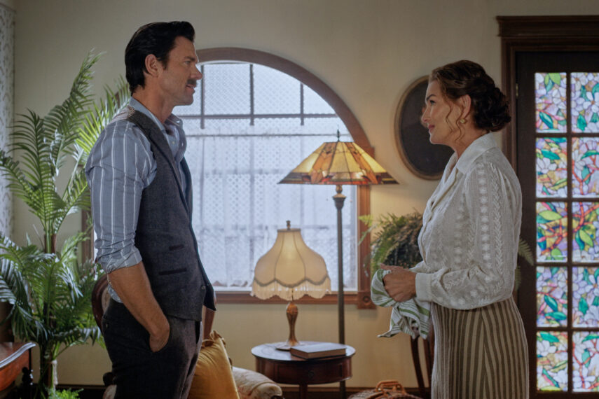 Kevin McGarry and Brooke Shields in 'When Calls the Heart' Season 13