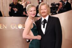Kirsten Dunst and Jesse Plemons attend the 83rd Annual Golden Globe Awards at The Beverly Hilton on January 11, 2026 in Beverly Hills, California.