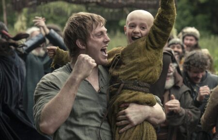 Peter Claffey as Dunk and Dexter Sol Ansell as Egg in 'A Knight of the Seven Kingdoms'