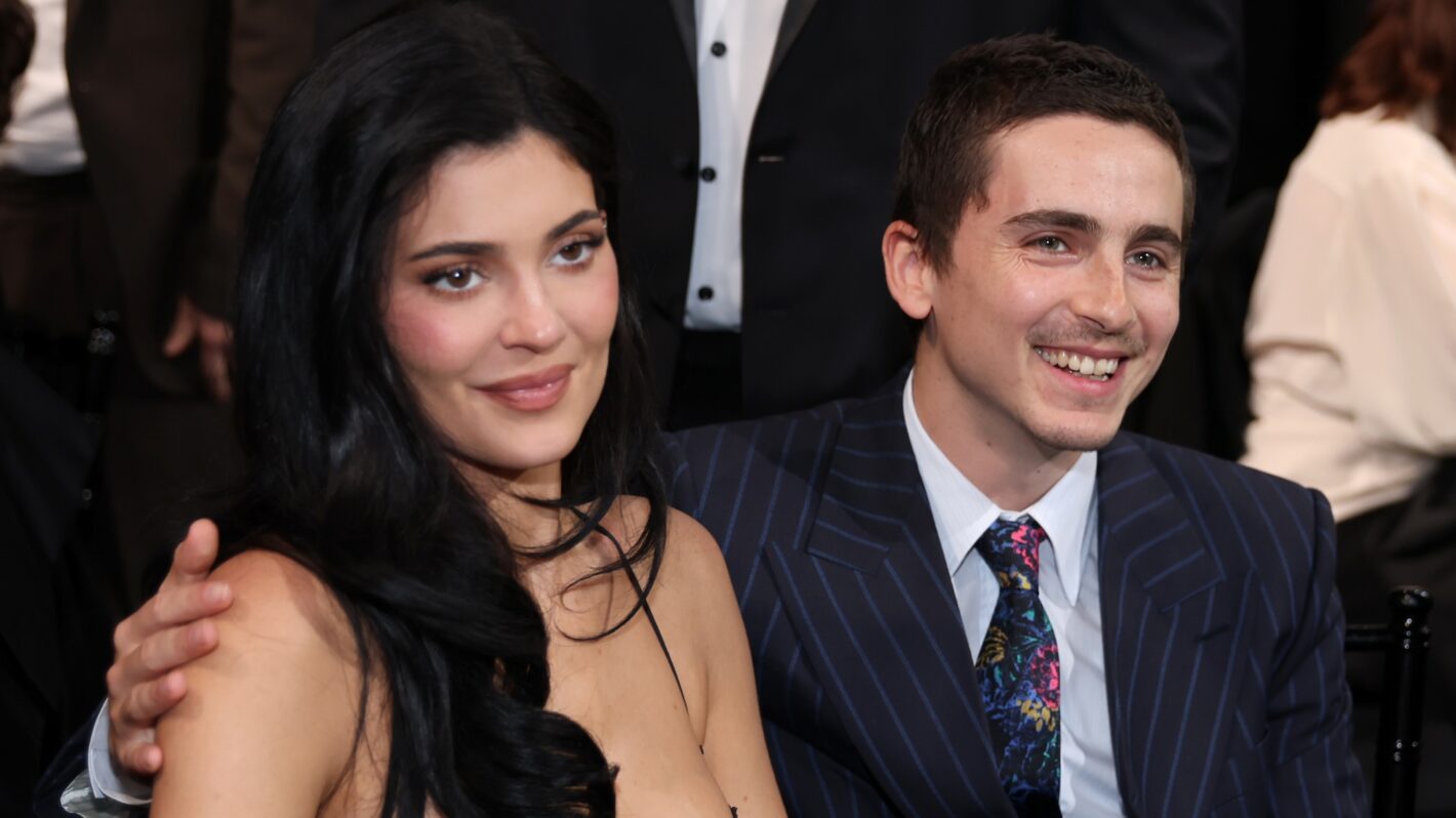 Kylie Jenner and Timothée Chalamet attend the 31st Annual Critics' Choice Awards at Barker Hangar on January 04, 2026 in Santa Monica, California.