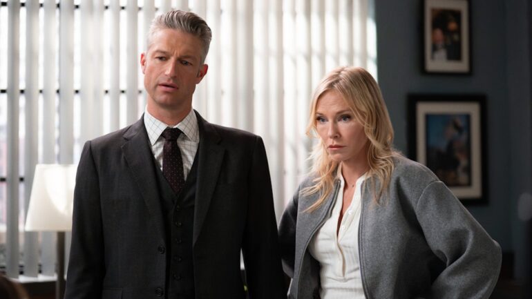 Peter Scanavino as A.D.A Dominick "Sonny" Carisi Jr., Kelli Giddish as Sgt. Amanda Rollins — 'Law & Order: SVU' Season 27 Episode 7 "False Idols"
