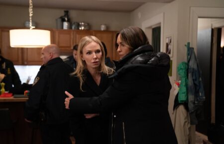 Kelli Giddish as Sgt. Amanda Rollins, Mariska Hargitay as Capt. Olivia Benson — 'Law & Order: SVU' Season 27 Episode 11 
